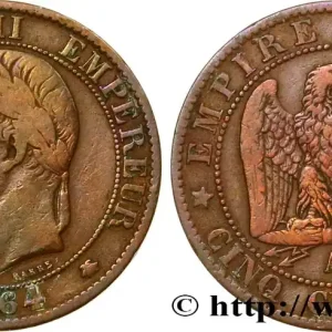 Cinq centimes Napoléon III, tête laurée 1864 Paris F.117/13 fmd_571877 Modernes Top Qualité
