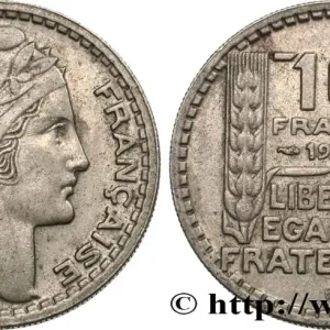 Solde 10 francs Turin, grosse tête, rameaux courts 1946 Beaumont-Le-Roger F.361A/3 fmd_576428 Modernes
