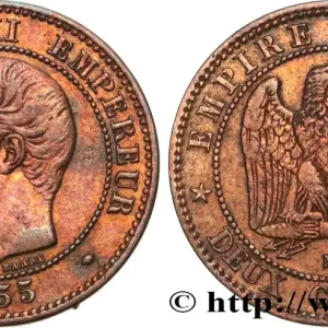 Deux centimes Napoléon III, tête nue 1855 Marseille F.107/35 fmd_583219 Modernes Soldes