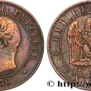 Paiement Sécurisé Deux centimes Napoléon III, tête nue 1856 Marseille F.107/42 fmd_583222 Modernes