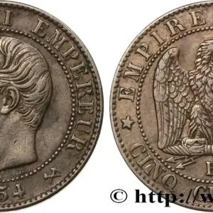 Promotion Saisonnière Cinq centimes Napoléon III, tête nue 1854 Rouen F.116/9 fmd_585228 Modernes