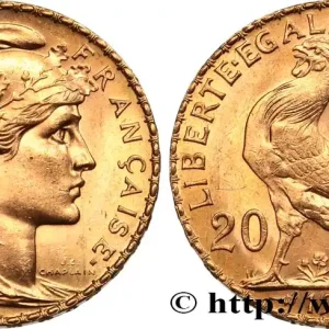 Super Prix 20 francs or Coq, Liberté Égalité Fraternité 1913 F.535/7 fmd_585540 Modernes