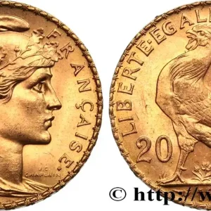 20 francs or Coq, Liberté Égalité Fraternité 1908 Paris F.535/2 fmd_585547 Modernes Solde