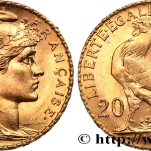 Tendance 20 francs or Coq, Liberté Égalité Fraternité 1908 Paris F.535/2 fmd_585573 Modernes