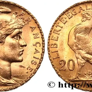 Retour Gratuit 20 francs or Coq, Liberté Égalité Fraternité 1908 Paris F.535/2 fmd_585577 Modernes