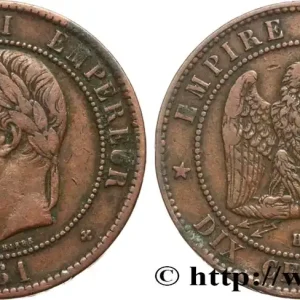 Réduction Dix centimes Napoléon III, tête laurée 1861 Strasbourg F.134/5 fmd_586608 Modernes