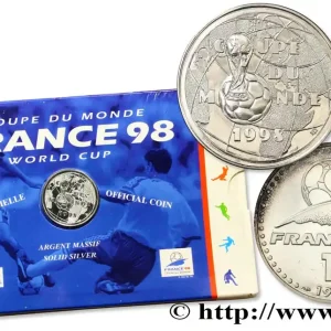 Brillant Universel 1 franc Coupe du Monde de Football 1998 1997 F.1003 1 fmd_588585 Modernes Vente Directe
