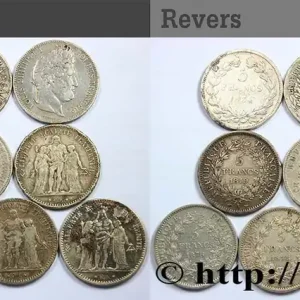 Marque Lot de dix écus de 5 francs n.d. F.-/ fmd_590279 Modernes