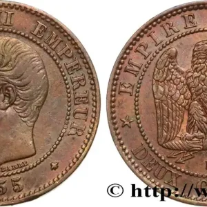 Top Vente Deux centimes Napoléon III, tête nue 1855 Strasbourg F.107/24 fmd_583829 Modernes