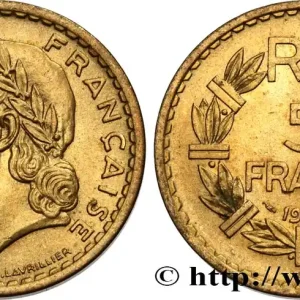 Gros Lot 5 francs Lavrillier, bronze-aluminium 1945 Castelsarrasin F.337/6 fmd_586867 Modernes
