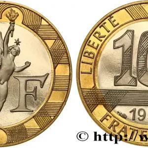 Top Vente 10 francs Génie de la Bastille, Belle Épreuve 1992 Pessac F.375/8 var. fmd_588621 Modernes