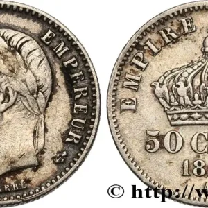 Dernière Chance 50 centimes Napoléon III, tête laurée 1867 Paris F.188/13 fmd_589384 Modernes