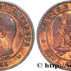 Deux centimes Napoléon III, tête nue 1855 Lille F.107/37 fmd_583220 Modernes Solde