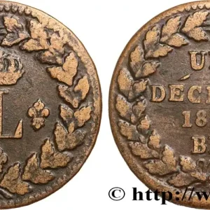 Seulement Aujourd’hui Un décime à l’L couronnée 1815 Strasbourg F.132A/3 fmd_578603 Modernes