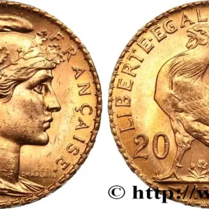 20 francs or Coq, Liberté Égalité Fraternité 1908 Paris F.535/2 fmd_585585 Modernes Prix Bas