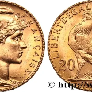 20 francs or Coq, Liberté Égalité Fraternité 1913 F.535/7 fmd_585591 Modernes Retour Gratuit