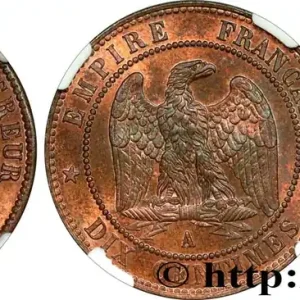 Dix centimes Napoléon III, tête laurée 1863 Paris F.134/10 fmd_520215 Modernes Dernière Chance