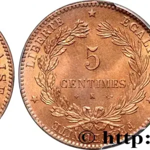 5 centimes Cérès 1874 Bordeaux F.118/10 fmd_582015 Modernes Exclusif