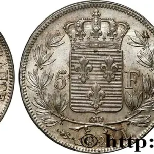 5 francs Louis XVIII, tête nue 1823 Bayonne F.309/83 fmd_593213 Modernes Marque