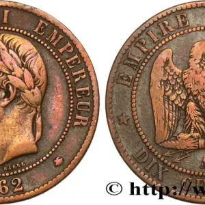 Dix centimes Napoléon III, tête laurée 1862 Paris F.134/7 fmd_574430 Modernes Top Qualité