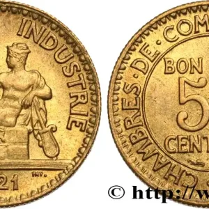 50 centimes Chambres de Commerce 1921 Paris F.191/3 fmd_586243 Modernes Certifié