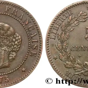 Satisfait Ou Remboursé 5 centimes Cérès 1875 Paris F.118/11 fmd_587979 Modernes