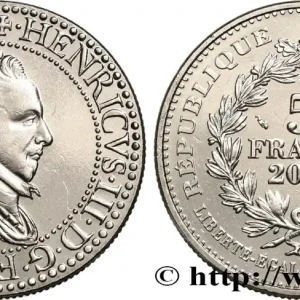 Petit Prix 5 francs Franc d’argent de Henri III 2000 Paris F.351/1 fmd_588674 Modernes