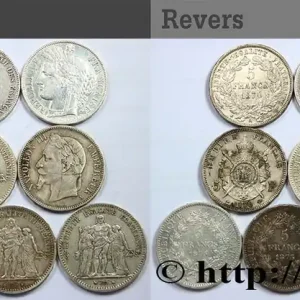 Prix Choc Lot de dix écus de 5 francs n.d. F.-/ fmd_590282 Modernes