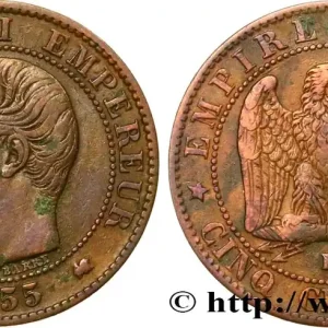 Bon Marché Cinq centimes Napoléon III, tête nue 1855 Bordeaux F.116/25 fmd_571798 Modernes