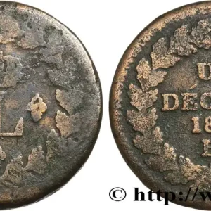 Solde Un décime à l’L couronnée 1814 Strasbourg F.132/1 fmd_583691 Modernes