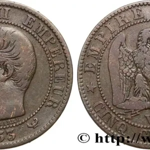 Meilleur Prix Cinq centimes Napoléon III, tête nue 1853 Lille F.116/7 fmd_584257 Modernes