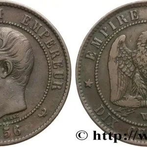 Dix centimes Napoléon III, tête nue 1856 Lille F.133/40 fmd_585269 Modernes Fait Main