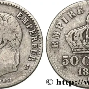 50 centimes Napoléon III, tête laurée 1869 Strasbourg F.188/23 fmd_586237 Modernes Paiement Sécurisé