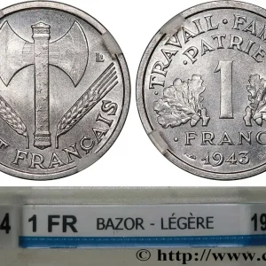 1 franc Francisque, légère 1943 F.223/3 fmd_590011 Modernes Expédié Aujourd’hui