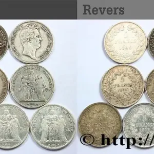 Lot de dix écus de 5 francs n.d. F.-/ fmd_590284 Modernes Super Prix