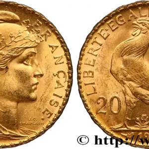 Prix Choc 20 francs or Coq, Dieu protège la France 1903 Paris F.534/8 fmd_599576 Modernes
