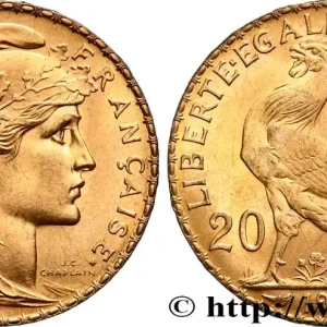 Tendance 20 francs or Coq, Liberté Égalité Fraternité 1907 Paris F.535/1 fmd_599595 Modernes