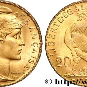 20 francs or Coq, Liberté Égalité Fraternité 1914 Paris F.535/8 fmd_599619 Modernes Vente Flash