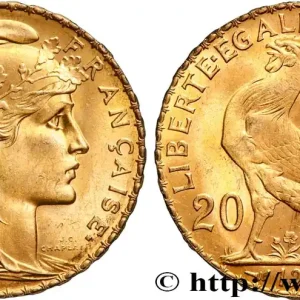 Satisfait Ou Remboursé 20 francs or Coq, Liberté Égalité Fraternité 1914 Paris F.535/8 fmd_599631 Modernes