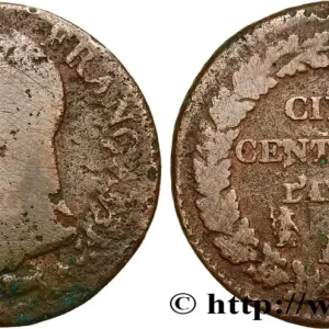 Cinq centimes Dupré, grand module, "refrappage" du décime 1797 Lyon F.114/7 fmd_493831 Modernes Seulement Aujourd’hui
