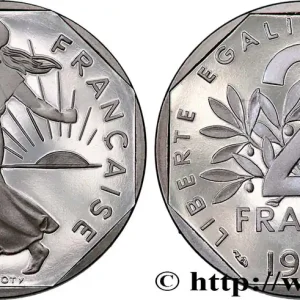 2 francs Semeuse, nickel, BE (Belle Épreuve) 1991 Pessac F.272/15 var. fmd_568866 Modernes Livraison Express