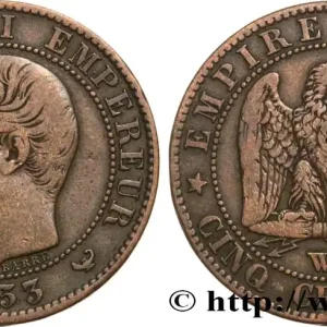 Offre Du Jour Cinq centimes Napoléon III, tête nue 1853 Lille F.116/7 fmd_586565 Modernes