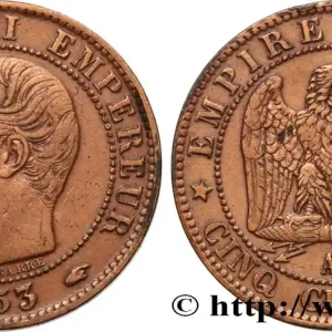 Cinq centimes Napoléon III, tête nue 1853 Paris F.116/1 fmd_587033 Modernes Gros Lot