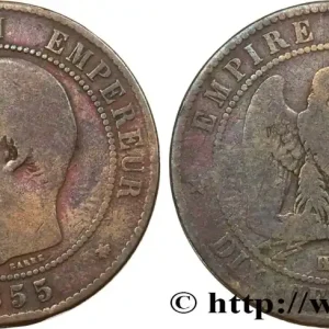 Remise Dix centimes Napoléon III, tête nue 1855 Strasbourg F.133/23 fmd_587818 Modernes