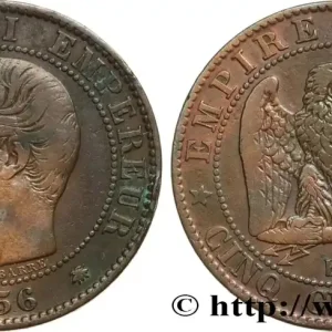Livraison Gratuite Cinq centimes Napoléon III, tête nue 1856 Strasbourg F.116/32 fmd_589147 Modernes