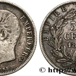 50 centimes Napoléon III, tête nue 1859 Strasbourg F.187/11 fmd_590469 Modernes Usine Directe
