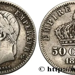 50 centimes Napoléon III, tête laurée 1867 Bordeaux F.188/19 fmd_590595 Modernes Remise