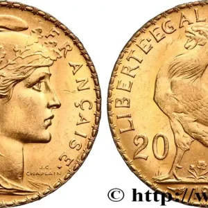 Livraison Express 20 francs or Coq, Liberté Égalité Fraternité 1907 Paris F.535/1 fmd_599600 Modernes