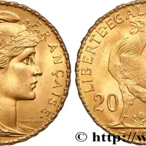 Prix Réduit 20 francs or Coq, Liberté Égalité Fraternité 1913 Paris F.535/7 fmd_599613 Modernes