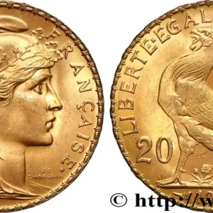 20 francs or Coq, Liberté Égalité Fraternité 1914 Paris F.535/8 fmd_599615 Modernes Haute Qualité